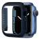 Veske Alogy 2-i-1-deksel + glass til Apple Watch 7 45 mm marineblå bilde 1