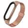 MilaneseBand Bracelet Strap for Xiaomi Mi Smart Band 5/6/6 NFC Rose image 1