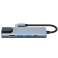 Hub adapter USB V3 HUB 5w1 USB C Grey zdjęcie 5