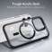 ESR CH HaloLock MagSafe-hoesje voor Apple iPhone 14 Pro Clear/Zwart foto 4