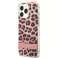 Guess GUHCP13XHSLEOP iPhone 13 Pro Max 6,7" pink/pink hardcase Leopa image 1
