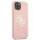 Guess GUHCP13SLS4GWPI iPhone 13 mini 5,4" pink/pink Hartschalenhülle Silico Bild 3