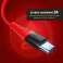 ROCK SPACE Wzmacniany Kabel  USB C 3A 1m Czerwony zdjęcie 4