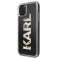 Karl Lagerfeld KLHCN65KAGBK iPhone 11 Pro Max zwart/zwart Karl G logo foto 1