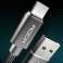 Rock Micro USB Καλώδιο 1m Νάιλον Tarnish εικόνα 3