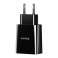 Baseus 2xUSB 2A 10.5W Speed Mini EU Black sienas lādētājs attēls 1