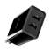 Baseus 2xUSB 2A 10.5W Speed Mini EU Black sienas lādētājs attēls 3