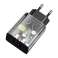 Baseus 2xUSB 2A 10.5W Speed Mini EU Black sienas lādētājs attēls 4