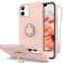 Ring Ultra Slim Alogy Silicone Case for iPhone 12 Mini 5.4 Pink image 1