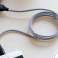 Kabel 100cm Alogy magnetische kabel USB- Lightning 2.4A Zwart foto 1