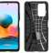 Funda de armadura robusta Spigen para Xiaomi Redmi Note 10 Pro Negro mate fotografía 1