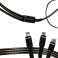 Alogy Nylon 3in1 USB-C Tipo-C Cable Lightning micro USB 5A Negro fotografía 1