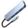 Adaptador de hub USB V1-HUB 4in1 USB-C Cinzento foto 5