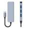 Adaptador de hub USB V1-HUB 4in1 USB-C Cinzento foto 6