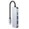 Hub Adaptörü 2x USB-A HDMI USB-C V2-HUB 4'ü 1 arada USB-C Gri fotoğraf 1