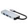 Hub Adaptörü 2x USB-A HDMI USB-C V2-HUB 4'ü 1 arada USB-C Gri fotoğraf 4