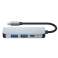 Hub Adaptörü 2x USB-A HDMI USB-C V2-HUB 4'ü 1 arada USB-C Gri fotoğraf 5
