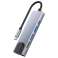 Adaptador USB Hub V3-HUB 5in1 USB-C Cinzento foto 2