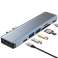 Hub USB Adaptörü V5-HUB 7'si 1 arada 2x USB-C Gri fotoğraf 1