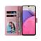 Wallet flip tok Samsung Galaxy A13 4G / LTE virágos rózsa készülékhez kép 4