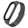 Milaneseband Bracelet en acier pour Xiaomi Mi Smart Band 7 Noir photo 2