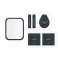 HYBRID GLAS HOFI HYBRID PRO+ APPLE WATCH 7 / 8 (41 MM) SCHWARZ Bild 1