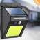 Udendørs Solar LED-lampe med bevægelses- og skumringssensor 48 LED COB billede 3