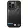 BMW BMHCP14X22NBCK Kotelo iPhone 14 Pro Max 6,7" Nahka Hiilimusta kuva 2
