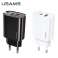 USAMS vegglader 1x USB-C + 1x USB T35 20W (bare hodet) PD3.0 + bilde 2