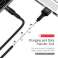 USAMS Punottu kaapeli U5 2A micro USB musta/musta 1.2m SJ224USB01 (US- kuva 1