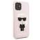 Custodia Karl Lagerfeld KLHCN61SLFKPI per iPhone 11 6,1" / Xr custodia rigida Sili foto 1