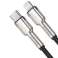 1m Baseus kabel metalen USB-C Type C naar Lightning PD kabel 20W zwart foto 1