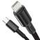 2m Baseus kabel gustoće USB-C tip C na Lightning PD kabel 20W 5A Bl slika 1