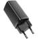 Baseus GaN2 Lite USB + USB-C 65W Încărcător de perete negru fotografia 3