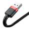 Baseus Cafule Lightning USB 2.4A cable 50cm (black-red) image 3