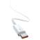 2m Baseus dynamisk USB-C till USB-C-kabel 100W 480 Mbps vit bild 2