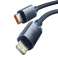 Baseus Crystal Shine USB-C Typ C auf Lightning PD 20W Kabel Schwarz 1.2m Bild 6