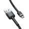 Baseus Cafule USB til Micro USB 1.5A kabel 2m (grå-svart) bilde 2