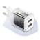 Powerful Baseus Compact 2x USB 2.1A 10.5W Wall Charger White image 6