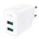 Acefast wall charger 2x USB 18W QC 3.0, AFC, FCP white (A33 whit image 1