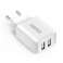 Choetech Dual Port Wall Charger 2 x USB-A 10W 2A White (C0030) image 1