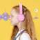 Joyroom fülre illeszkedő fejhallgató 3,5 mm-es mini jack gyerekeknek kék kép 1