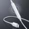 Ugreen USB-kõrvasisesed kõrvaklapid tüüp C kaugjuhtimispuldi ja mikrofoniga valge (EP101 foto 2
