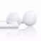 WK Tasarım Kablolu USB Kulak İçi Kulaklık Tip C Beyaz (YA01 TypeC whi fotoğraf 2