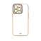 Модний чохол для iPhone 13 Pro Gel Case із золотою рамкою Fio зображення 2