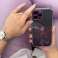 Marmurinis dėklas, skirtas iPhone 13 Pro Max gelio dangteliui, marmuro rožinis nuotrauka 4