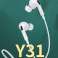 WK Design Wired In-ear Headphones 3.5mm Mini Jack White (Y31 image 1