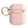 Guess GUA2SGGEP AirPods cover różowy/pink Silicone Glitter zdjęcie 1