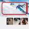 Прозрачный чехол 3в1 для iPhone 13 Pro Max Гель Чехол с рамкой красного цвета изображение 2