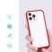Clear 3in1 Case for iPhone 13 Pro Gel Cover with Frame Red image 1